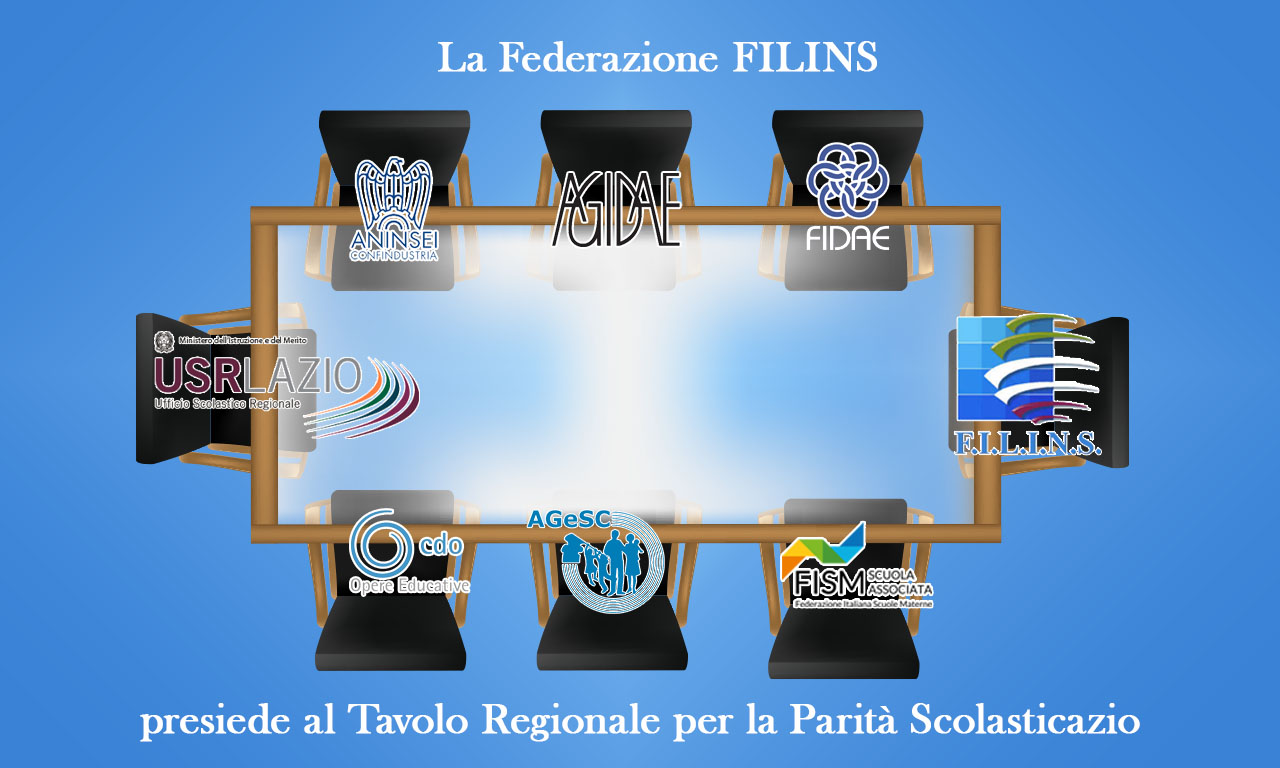 La Filins presiederà al Tavolo Regionale per la Parità Scolastica